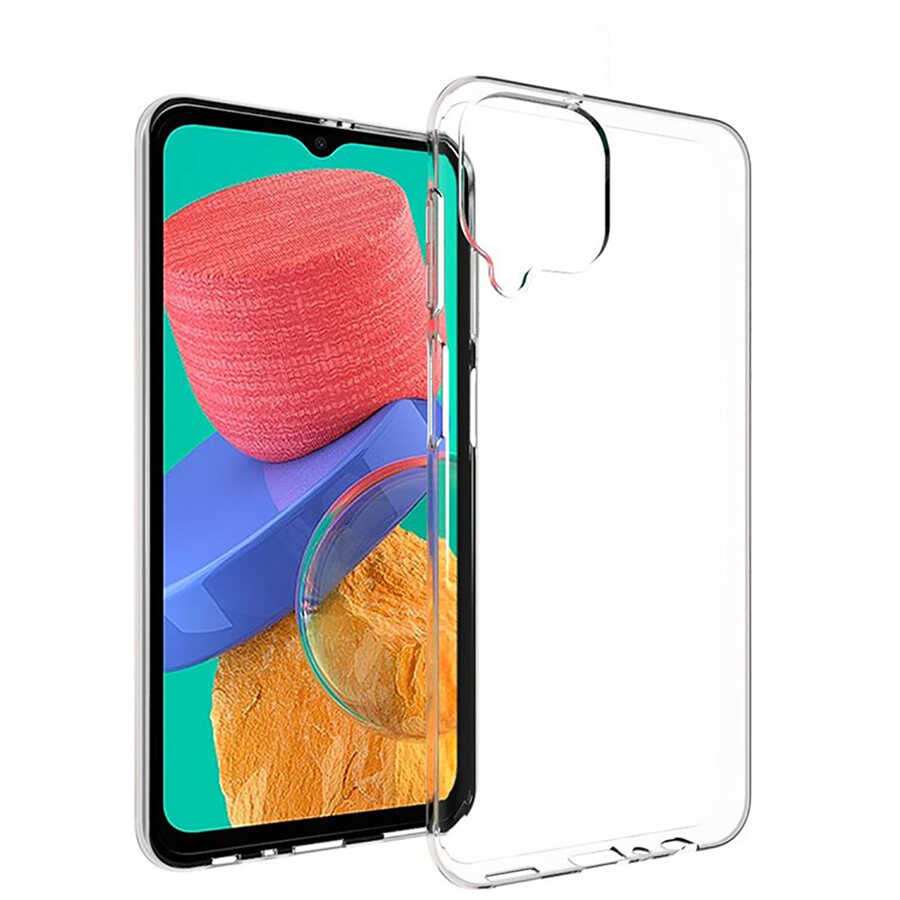 Galaxy M33 Kılıf Zore Süper Silikon Kapak - Renksiz