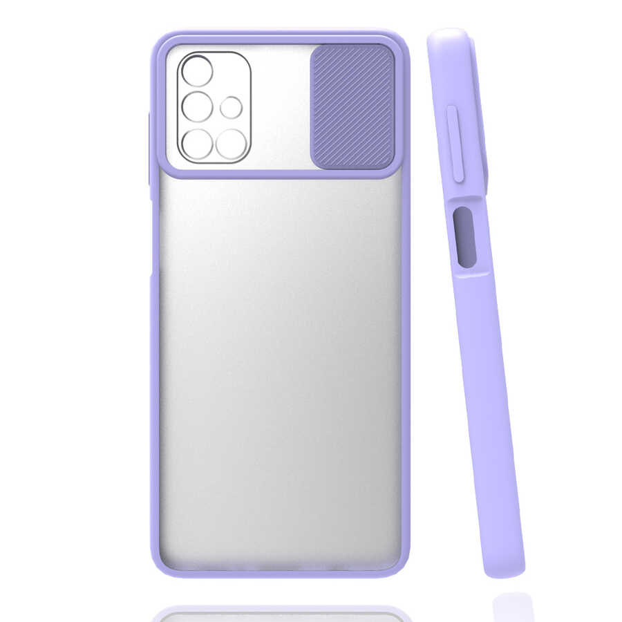 Galaxy M51 Kılıf Zore Lensi Kapak - Lila
