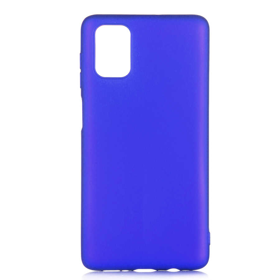 Galaxy M51 Kılıf Zore Premier Silikon Kapak - Saks Mavi