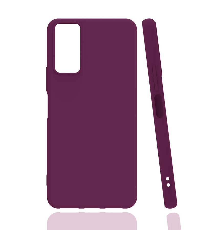 Galaxy M52 Kılıf Zore Biye Silikon - Mor