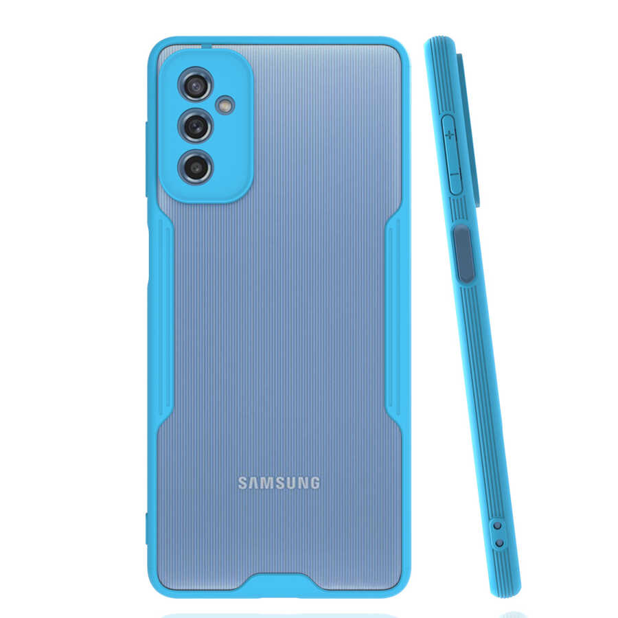 Galaxy M52 Kılıf Zore Parfe Kapak - Mavi