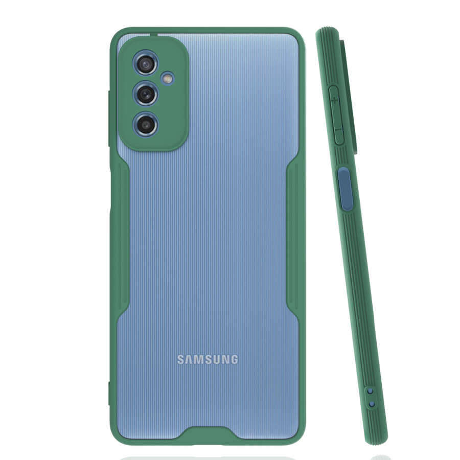Galaxy M52 Kılıf Zore Parfe Kapak - Koyu Yeşil