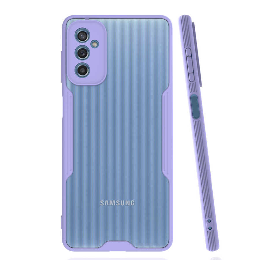 Galaxy M52 Kılıf Zore Parfe Kapak - Mor