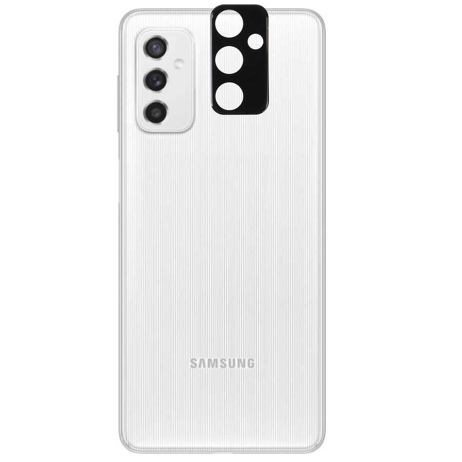 Galaxy M52 Zore 3D Kamera Camı - Siyah