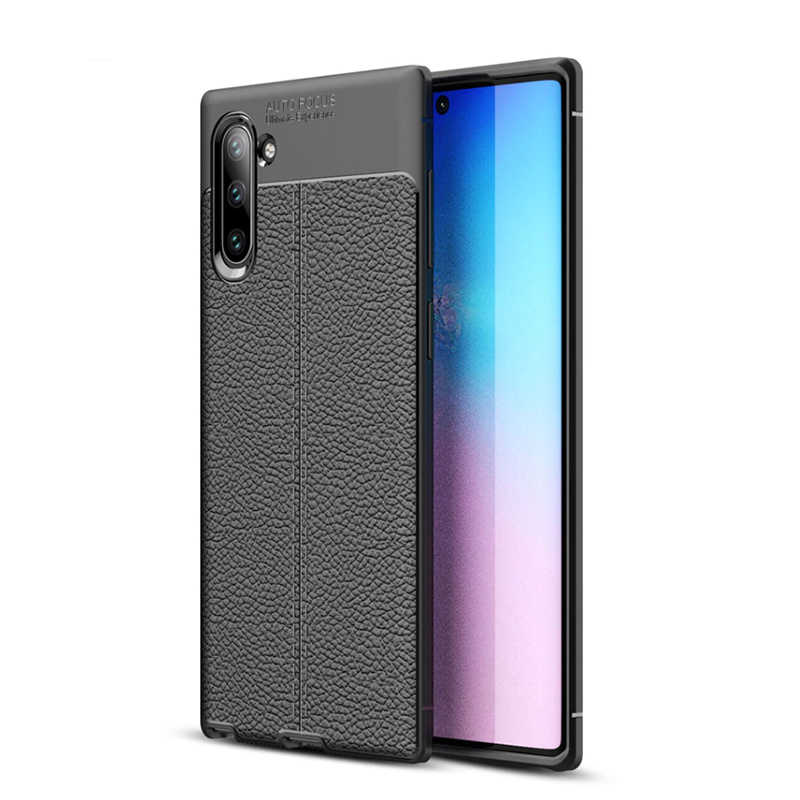Galaxy Note 10 Kılıf Zore Niss Silikon Kapak - Siyah