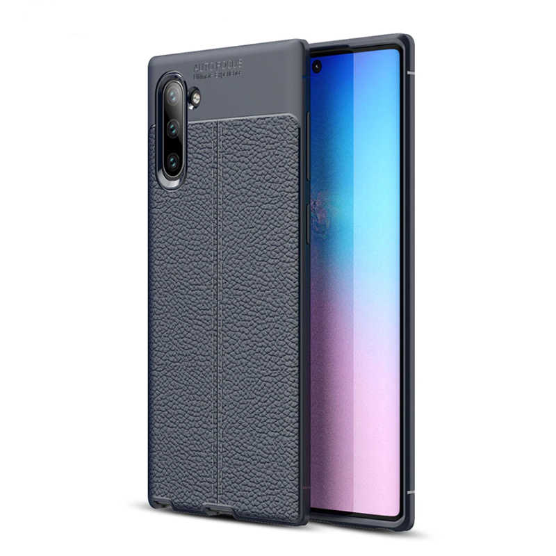 Galaxy Note 10 Kılıf Zore Niss Silikon Kapak - Lacivert