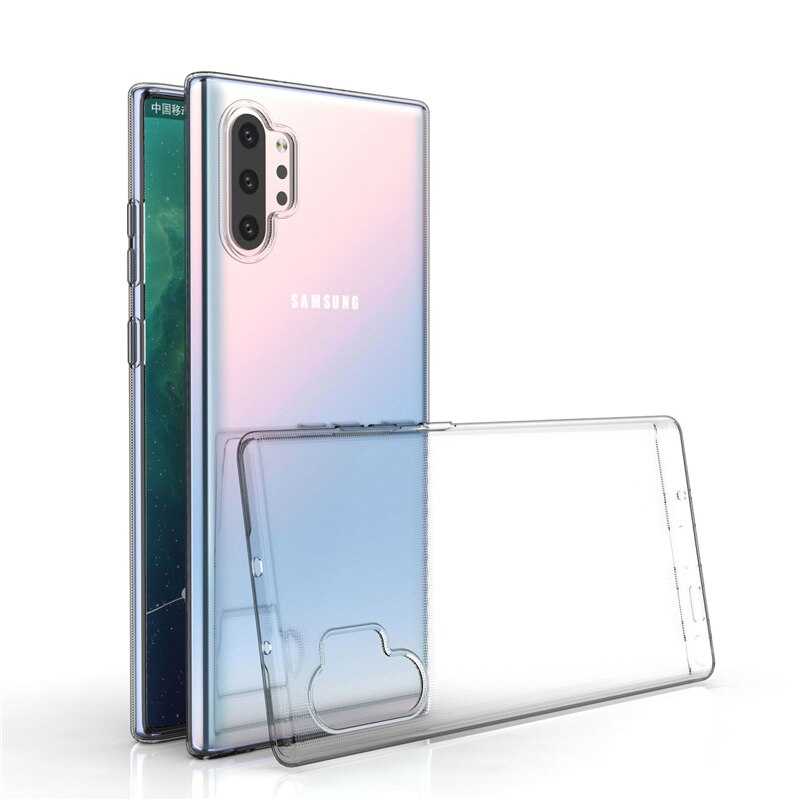 Galaxy Note 10 Plus Kılıf Zore Süper Silikon Kapak - Renksiz