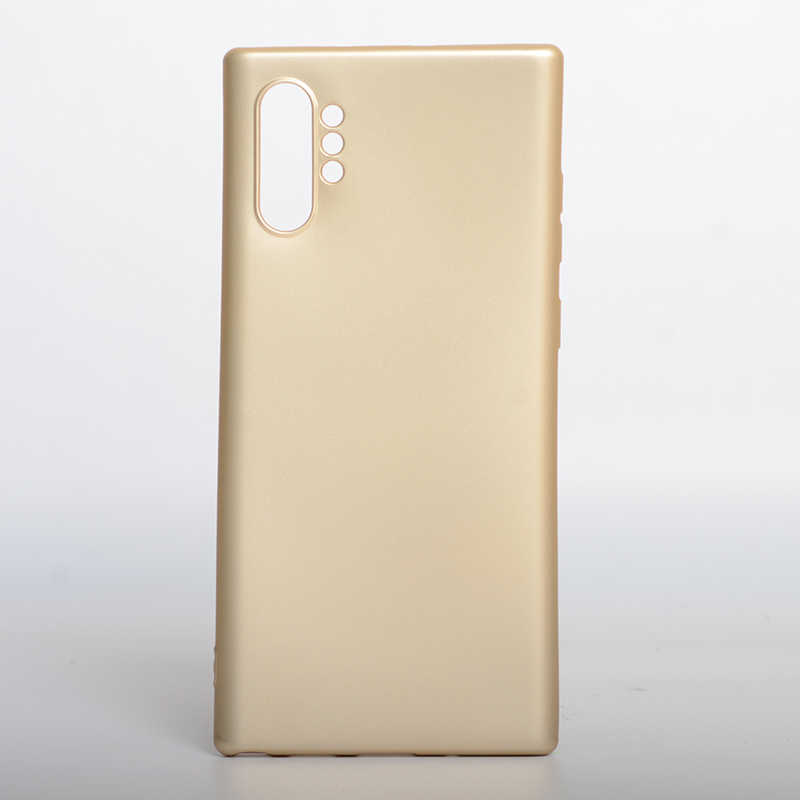 Galaxy Note 10 Plus Kılıf Zore Premier Silikon Kapak - Gold