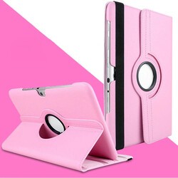 Galaxy Note 10.1 N8000 Zore Dönebilen Standlı Kılıf Pembe Açık