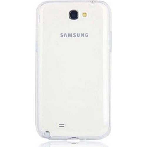 Galaxy Note 2 Kılıf Zore Süper Silikon Kapak - Renksiz