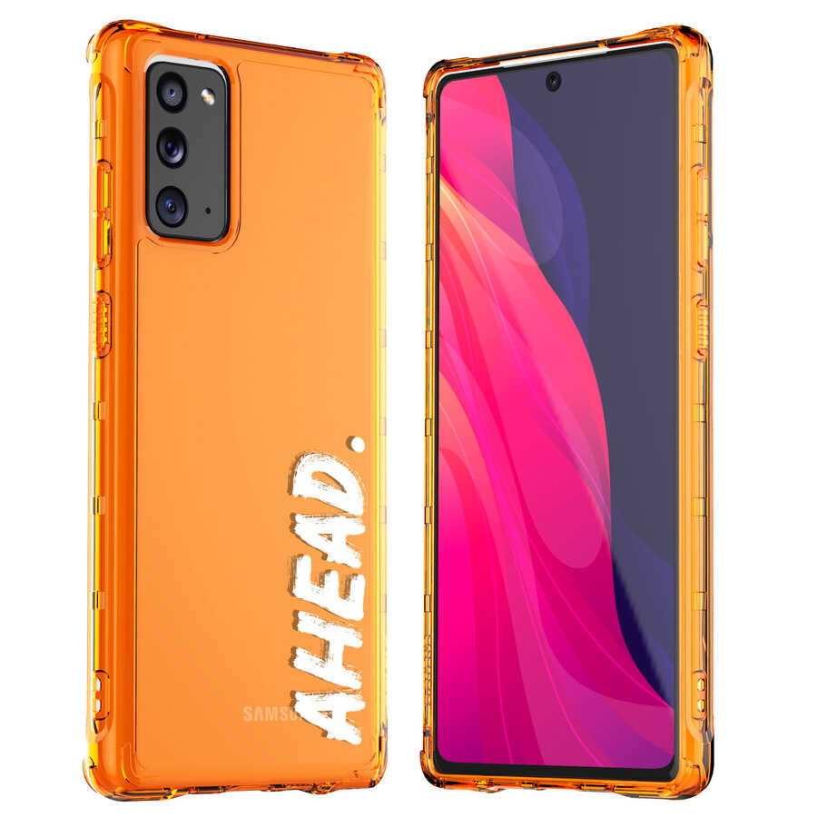 Galaxy Note 20 Kılıf Araree Lettering Kapak - Turuncu