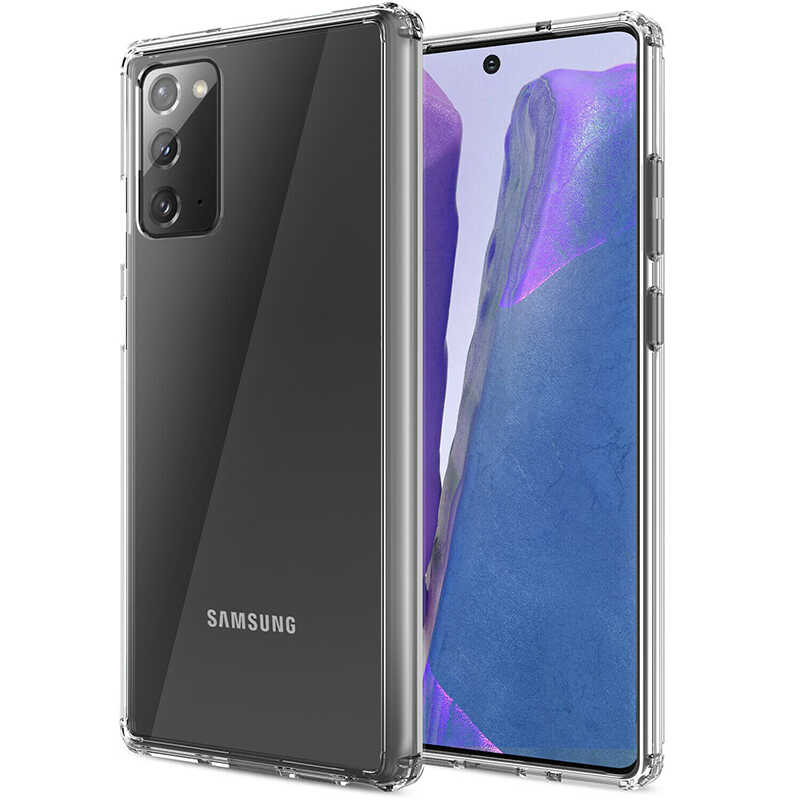 Galaxy Note 20 Kılıf Zore Nitro Anti Shock Silikon - Renksiz