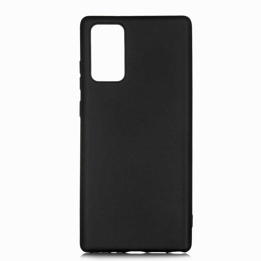 Galaxy Note 20 Kılıf Zore Premier Silikon Kapak - Siyah
