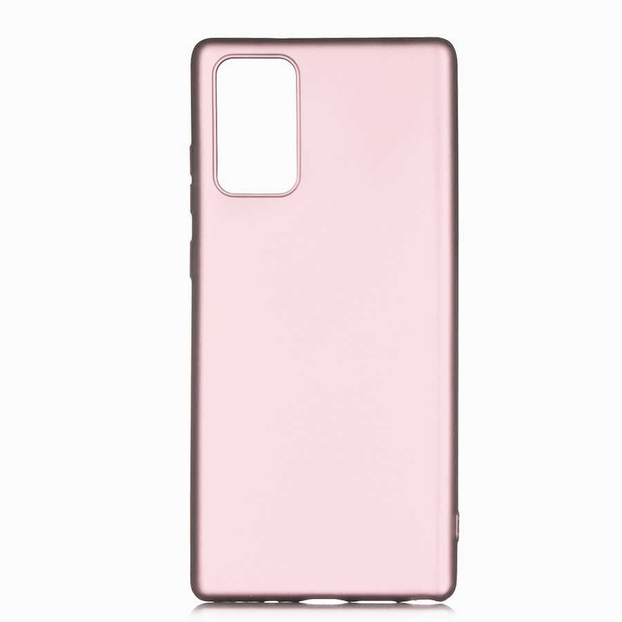Galaxy Note 20 Kılıf Zore Premier Silikon Kapak - Rose Gold