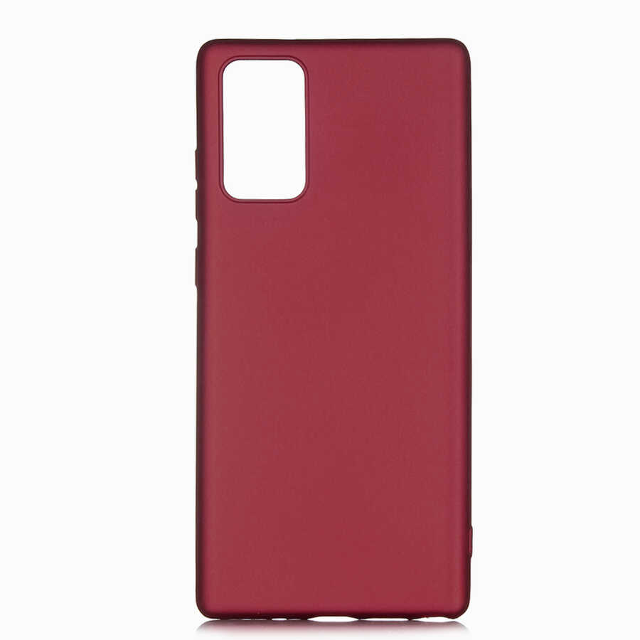 Galaxy Note 20 Kılıf Zore Premier Silikon Kapak - Mürdüm