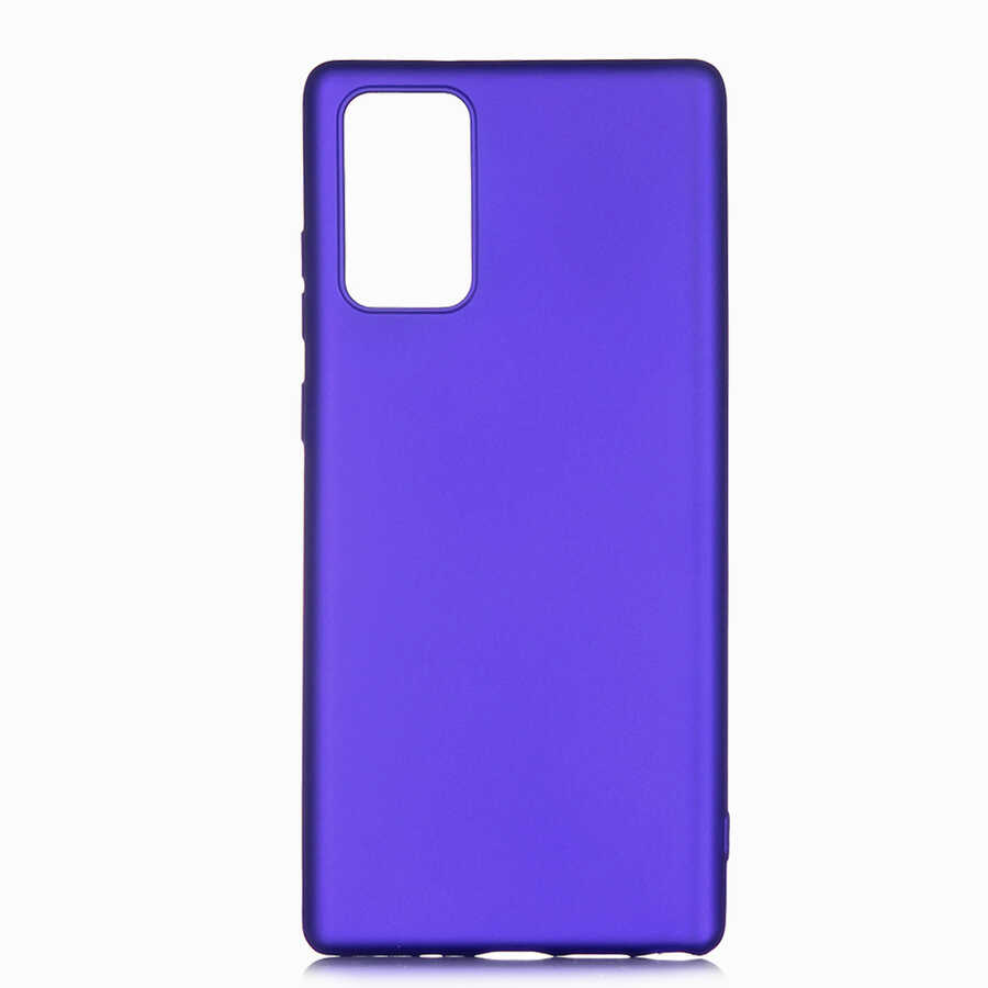 Galaxy Note 20 Kılıf Zore Premier Silikon Kapak - Saks Mavi