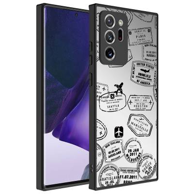 Galaxy Note 20 Ultra Case Mirror Patterned Camera Protected Glossy Zore Mirror Cover - Zore