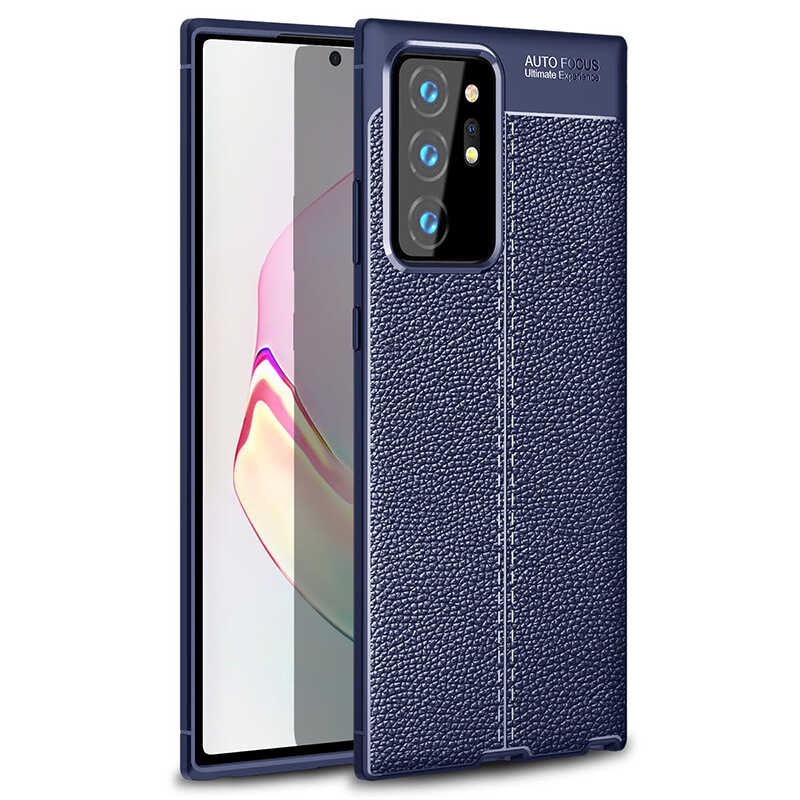 Galaxy Note 20 Ultra Kılıf Zore Niss Silikon Kapak - Lacivert
