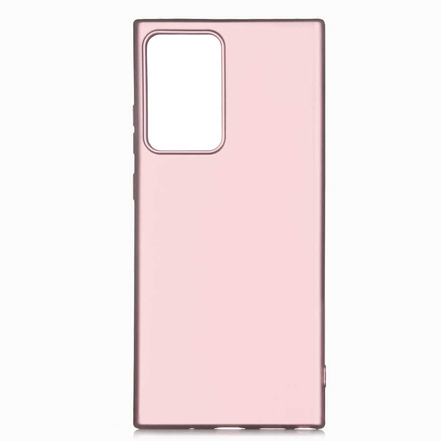 Galaxy Note 20 Ultra Kılıf Zore Premier Silikon Kapak - Rose Gold