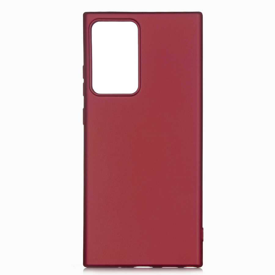 Galaxy Note 20 Ultra Kılıf Zore Premier Silikon Kapak - Mürdüm