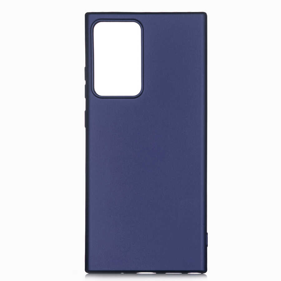 Galaxy Note 20 Ultra Kılıf Zore Premier Silikon Kapak - Lacivert