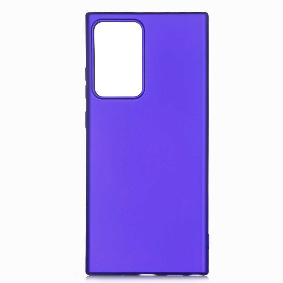 Galaxy Note 20 Ultra Kılıf Zore Premier Silikon Kapak - Saks Mavi