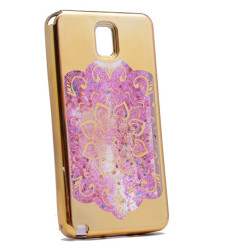 Galaxy Note 3 Case Zore Lazer Çiçekli Sıvılı Silicon - Zore