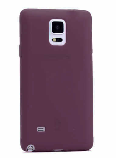 Galaxy Note 3 Kılıf Zore Premier Silikon Kapak - Mürdüm