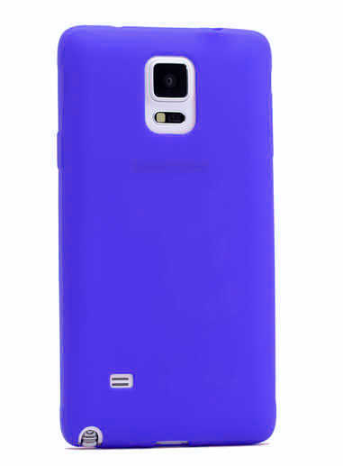 Galaxy Note 3 Kılıf Zore Premier Silikon Kapak - Saks Mavi