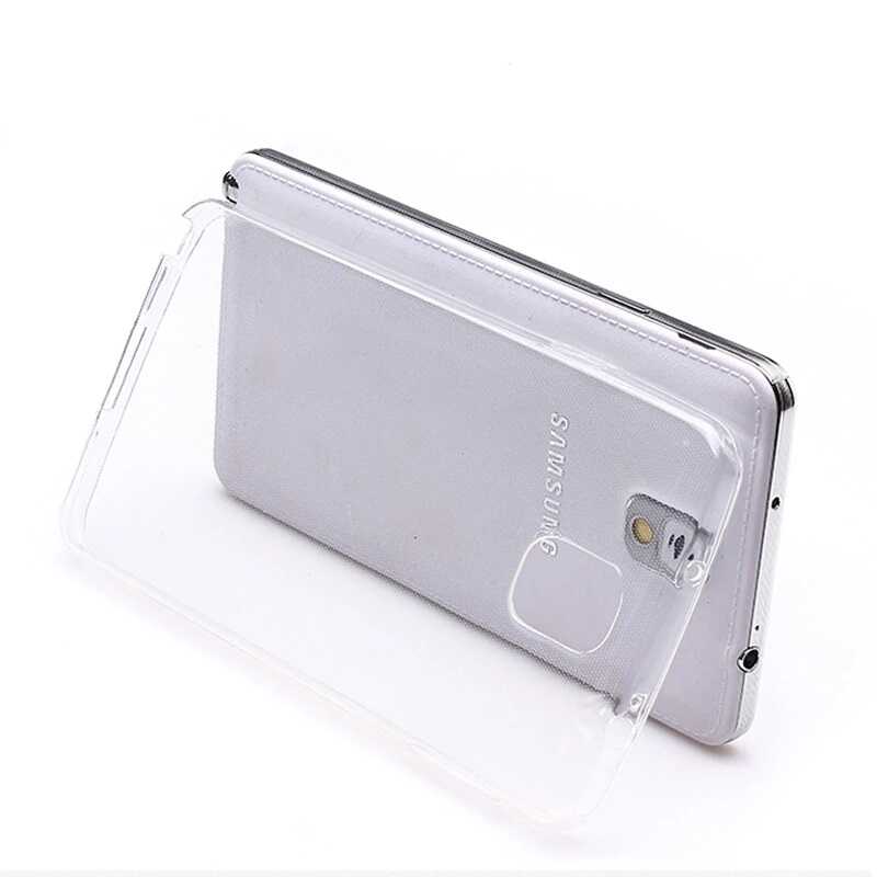 Galaxy Note 3 Kılıf Zore Süper Silikon Kapak - Renksiz