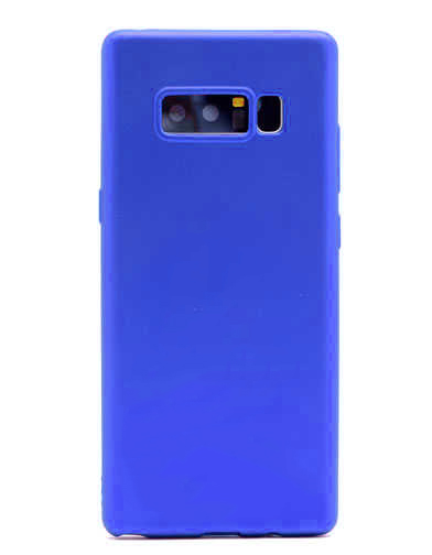 Galaxy Note 8 Kılıf Zore Premier Silikon Kapak - Saks Mavi