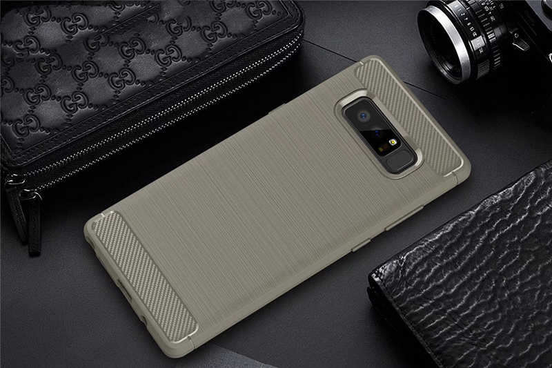 Galaxy Note 8 Kılıf Zore Room Silikon Kapak - Gri