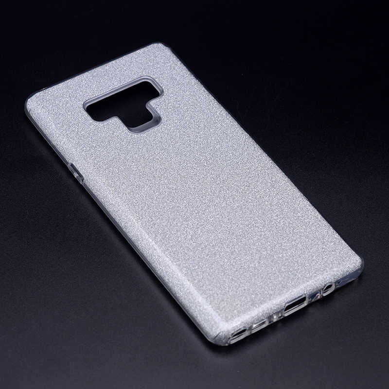 Galaxy Note 9 Kılıf Zore Shining Silikon - Gümüş