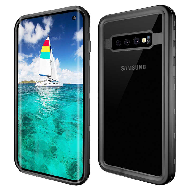 Galaxy S10 Plus Kılıf 1-1 Su Geçirmez Kılıf - Siyah