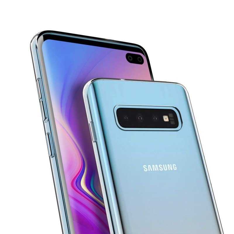 Galaxy S10 Plus Kılıf Zore Süper Silikon Kapak - Renksiz
