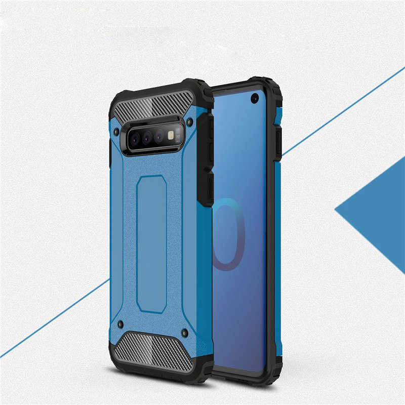 Galaxy S10 Plus Kılıf Zore Crash Silikon Kapak - Mavi