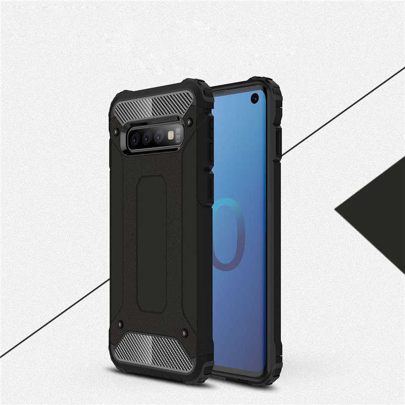 Galaxy S10 Plus Kılıf Zore Crash Silikon Kapak - Siyah