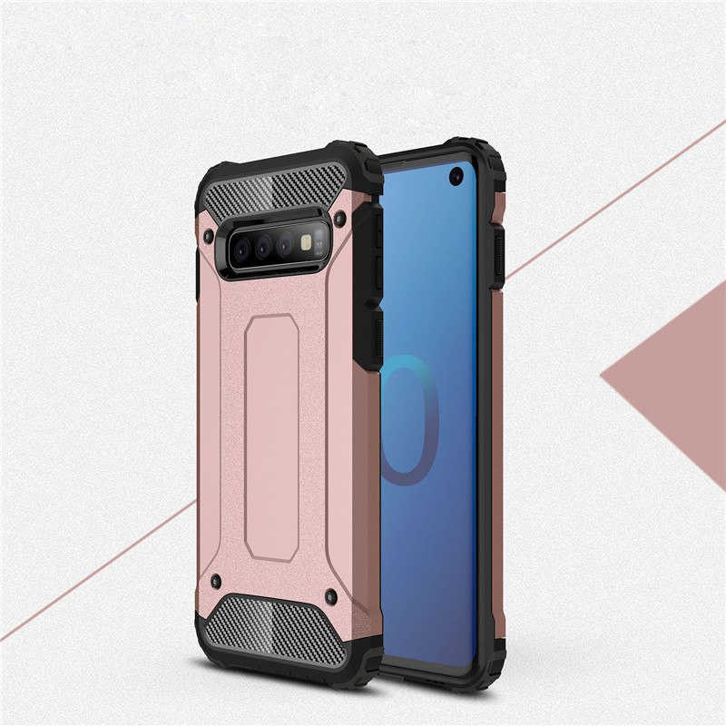 Galaxy S10 Plus Kılıf Zore Crash Silikon Kapak - Rose Gold