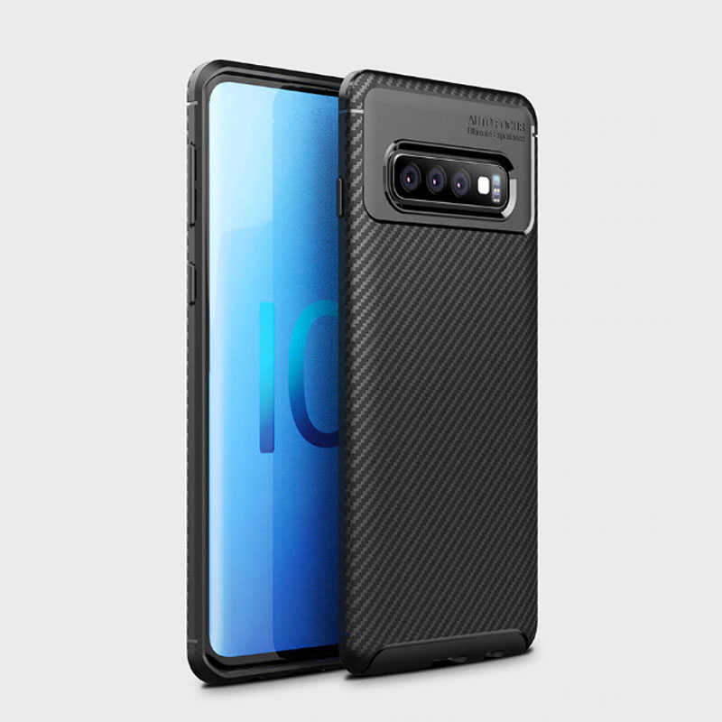 Galaxy S10 Plus Kılıf Zore Negro Silikon Kapak - Siyah