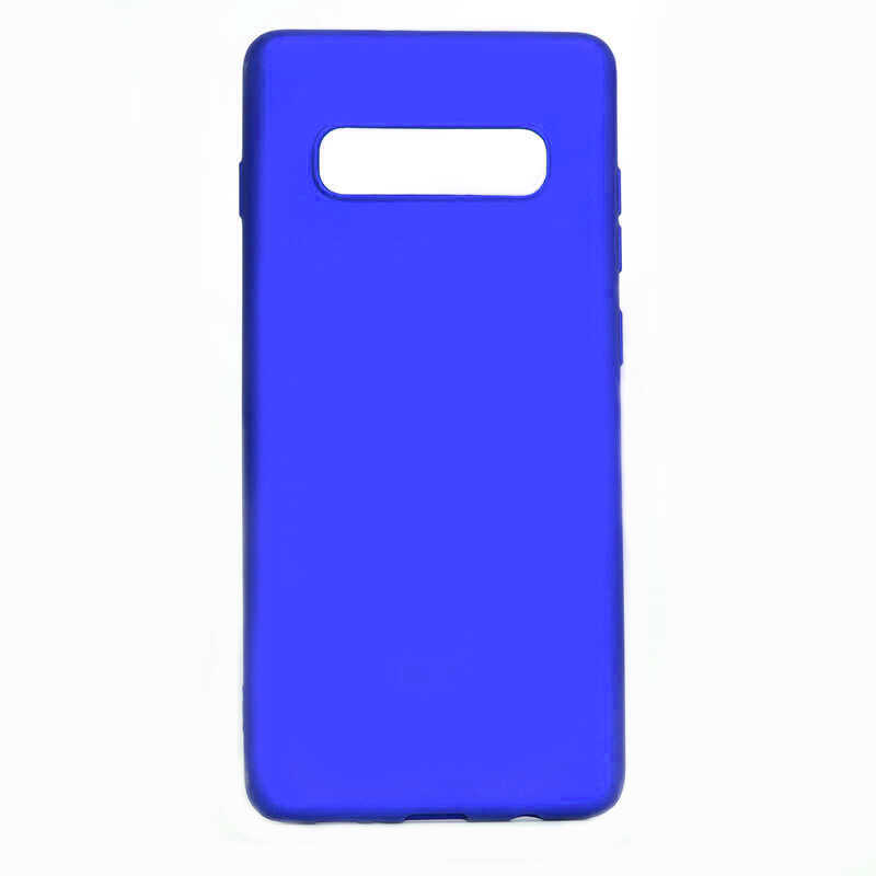 Galaxy S10 Plus Kılıf Zore Premier Silikon Kapak - Saks Mavi