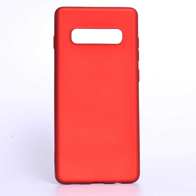 Galaxy S10 Plus Kılıf Zore Premier Silikon Kapak - Kırmızı