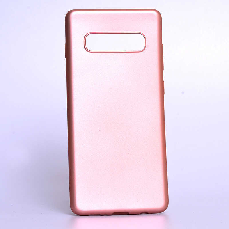 Galaxy S10 Plus Kılıf Zore Premier Silikon Kapak - Rose Gold