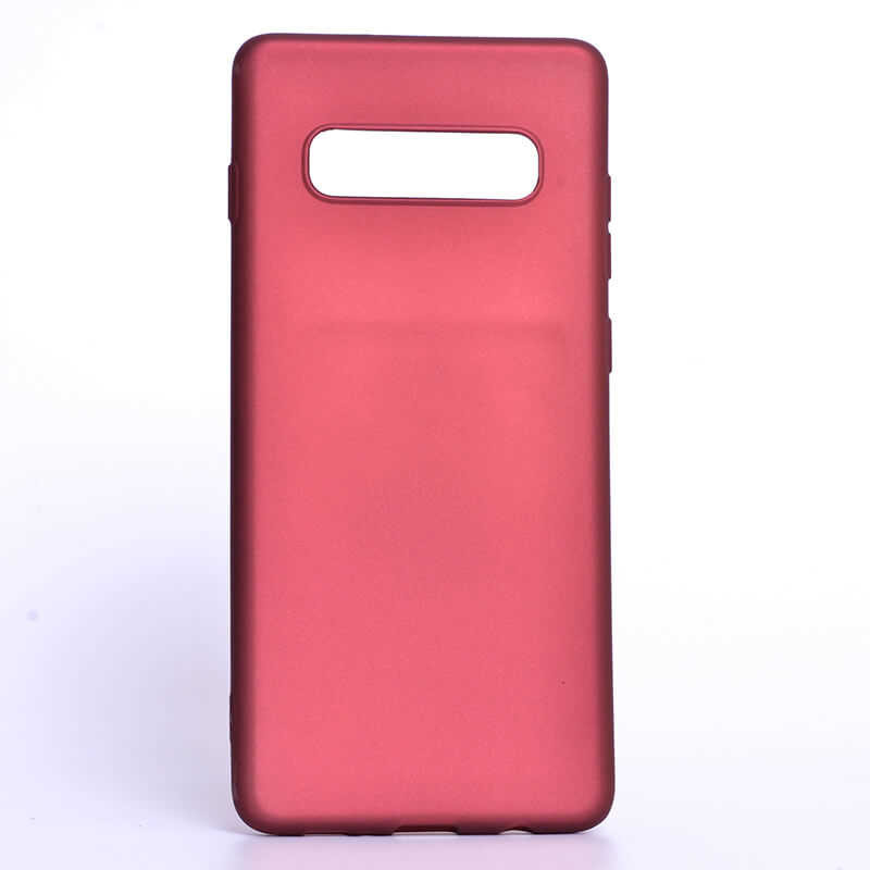 Galaxy S10 Plus Kılıf Zore Premier Silikon Kapak - Mürdüm