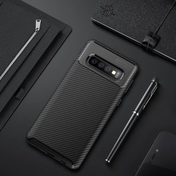 Galaxy S10E Kılıf Zore Negro Silikon Kapak Siyah