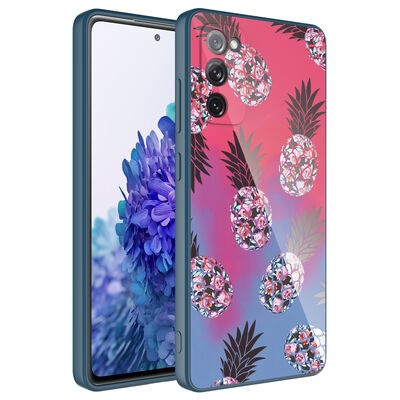 Galaxy S20 FE Case Camera Protected Patterned Hard Silicone Zore Epoxy Cover - 6