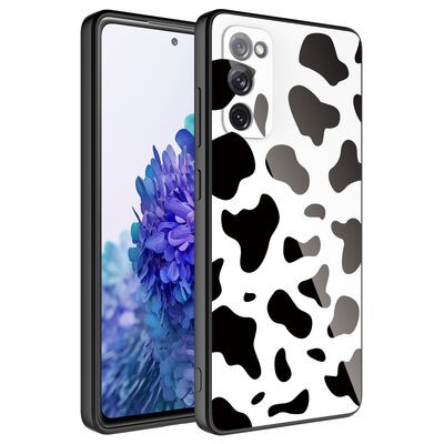 Galaxy S20 FE Case Camera Protected Patterned Hard Silicone Zore Epoxy Cover - 7