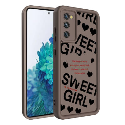 Galaxy S20 FE Case Camera Protection Printed Back Surface Zore Klas Cover - Zore