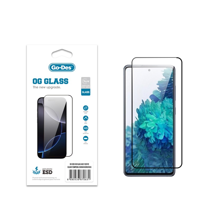 Galaxy S20 FE Go Des OG Glass Antistatic Tempered Glass Screen Protector - 1
