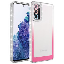 Galaxy S20 FE Kılıf Simli ve Renk Geçiş Tasarımlı Lens Korumalı Zore Park Kapak - 2