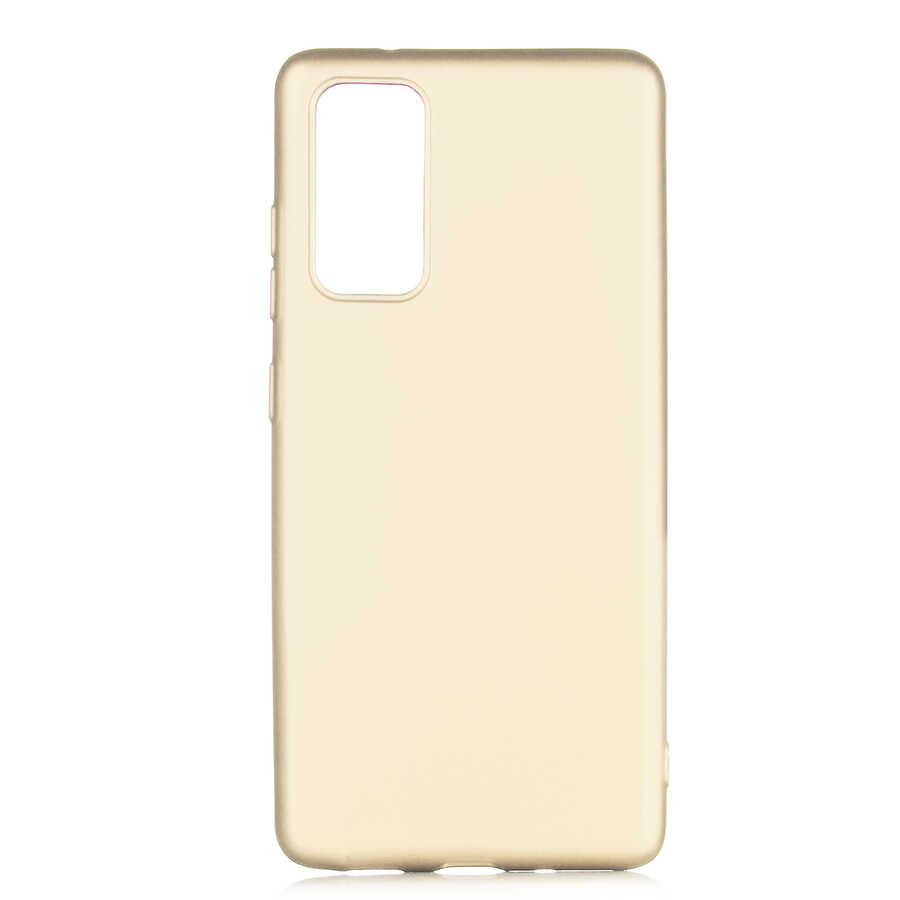 Galaxy S20 FE Kılıf Zore Premier Silikon Kapak - Gold